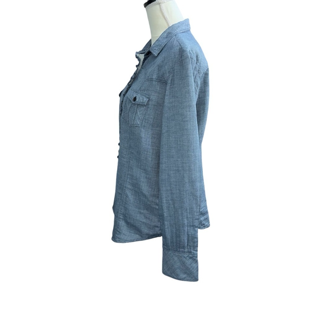 Gap (EUC) 100% Cotton Western Button Up Shirt, Size XL - Picture 3 of 9